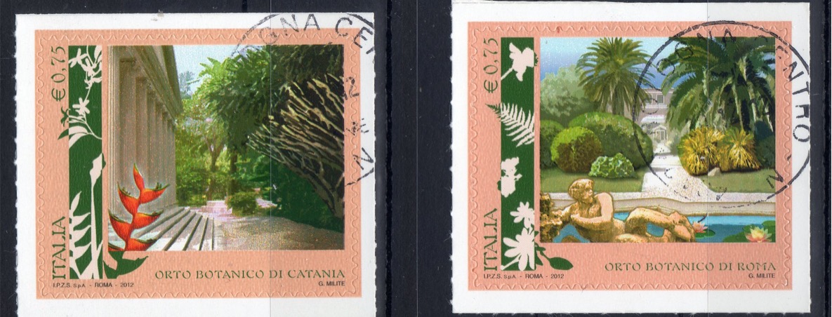 2012 Orti Botanici - Catania e Roma 2 val.