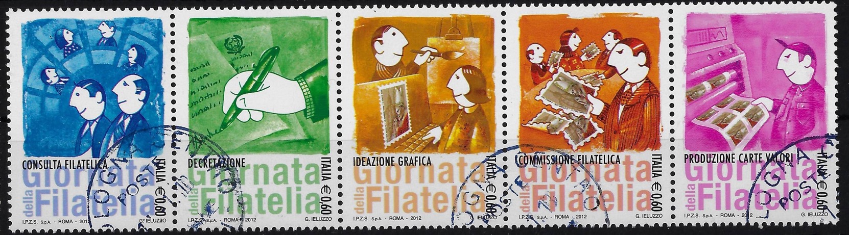 2012 Giornata Filatelia Striscia
