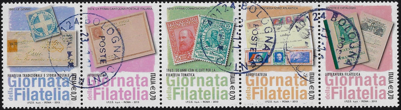 2013 Giornata Filatelia Striscia