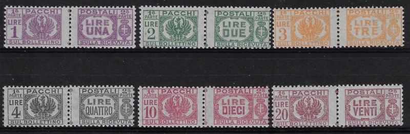 1946 Pacchi postali senza fasci