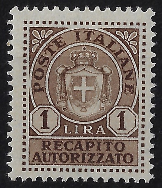 1946 Recapito Autorizzato sovr. 1 L. bruno