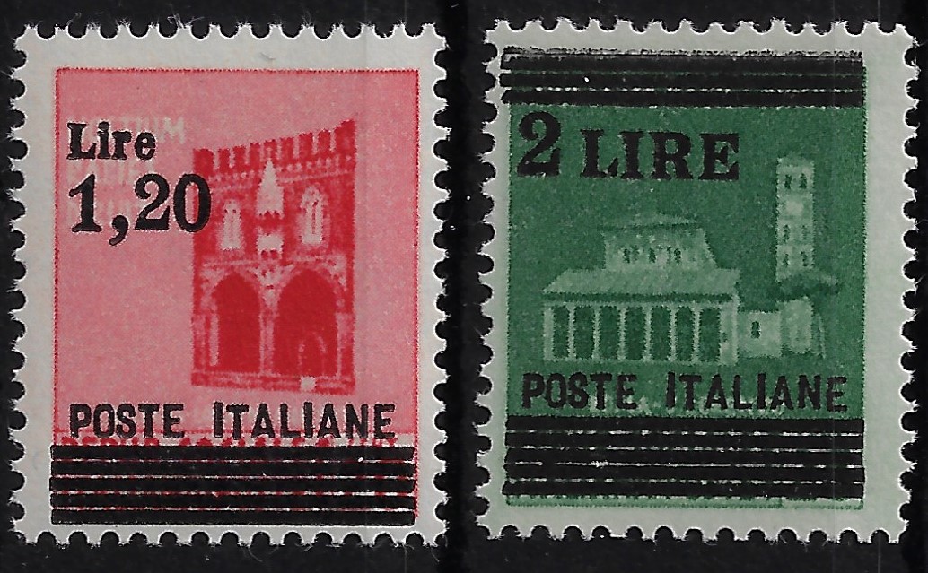 1945 Monumenti distrutti sovrastampati