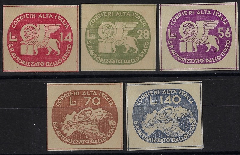1945 CORALIT soggetti non dentellati