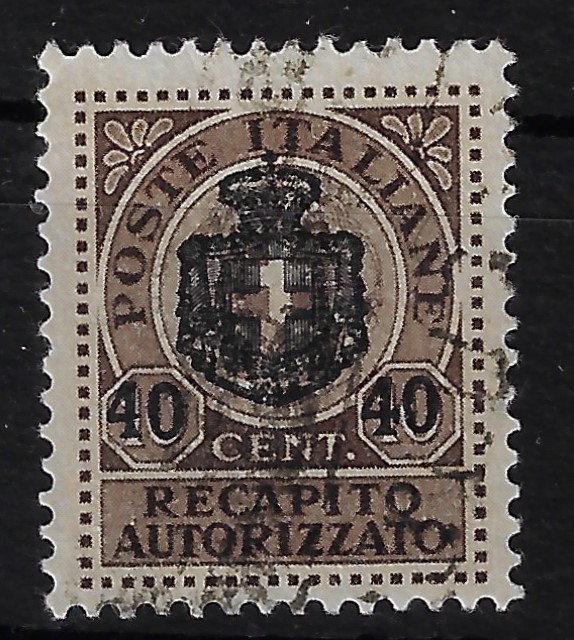 1945 Recapito Autorizzato 40 su 10 c bruno