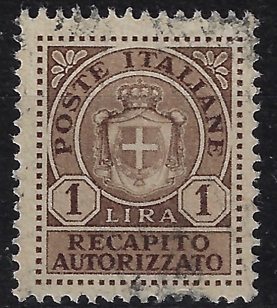 1946 Recapito Autorizzato sovr. 1 L. bruno