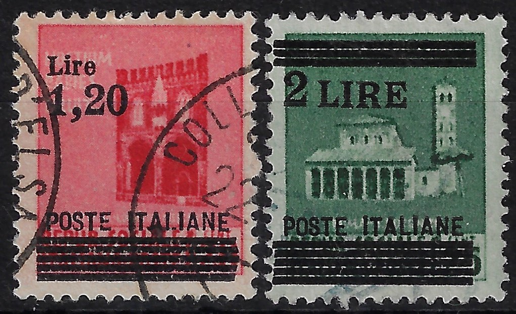 1945 Monumenti distrutti sovrastampati
