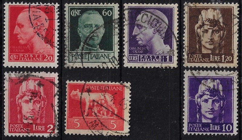 1945 Imperiale emissione di Roma Filigrana ruota