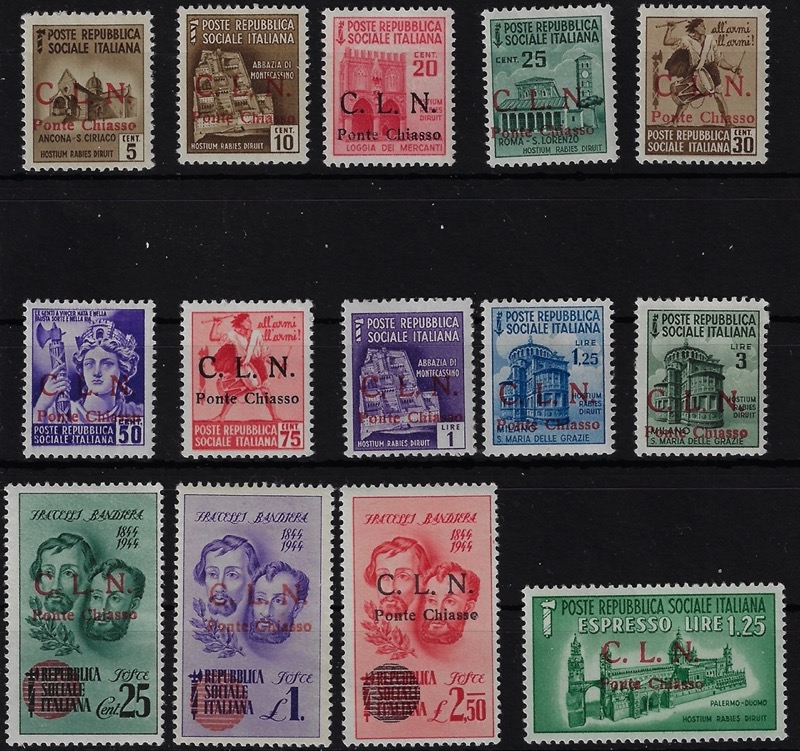 1945 Morte Fratelli Bandiera Soprastampati