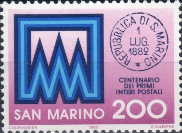 1982 100° dei primi interi postali