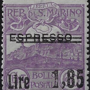 1926 Espresso soprastampato per posta ordinaria