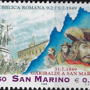 1999 150° Repubblica romana e scampo di Garibaldi