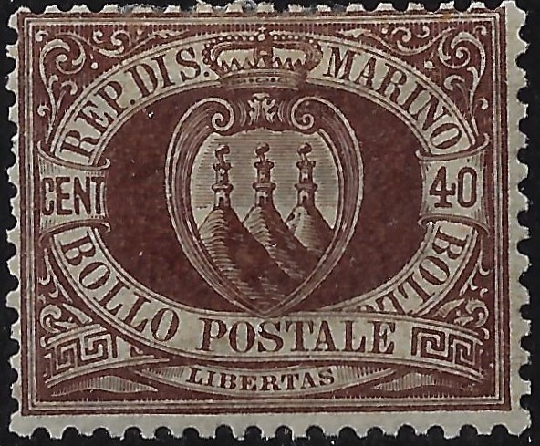 1892-94 40 centesimi bruno