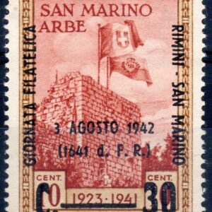 1942 Giornata Filatelica Rimini - San Marino