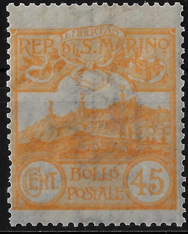 1903 45 centesimi giallo