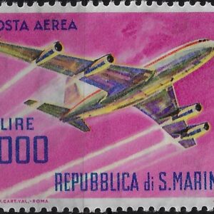 1964 posta aerea Boeing 727 - Lire 1.000