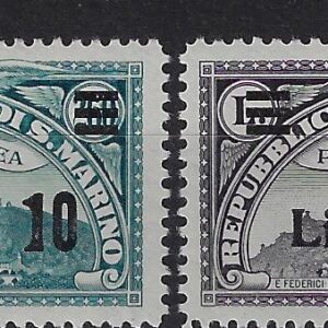 1942 posta aerea Veduta - soprastampati