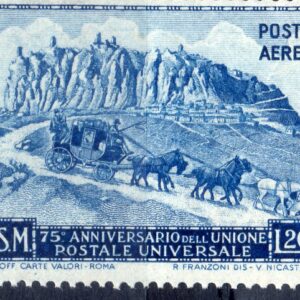 1950 posta aerea U.P.U. Lire 200 - dentellatura 131/4 x 14