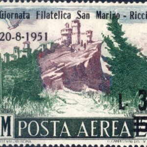 1951 posta aerea Veduta - soprastampato