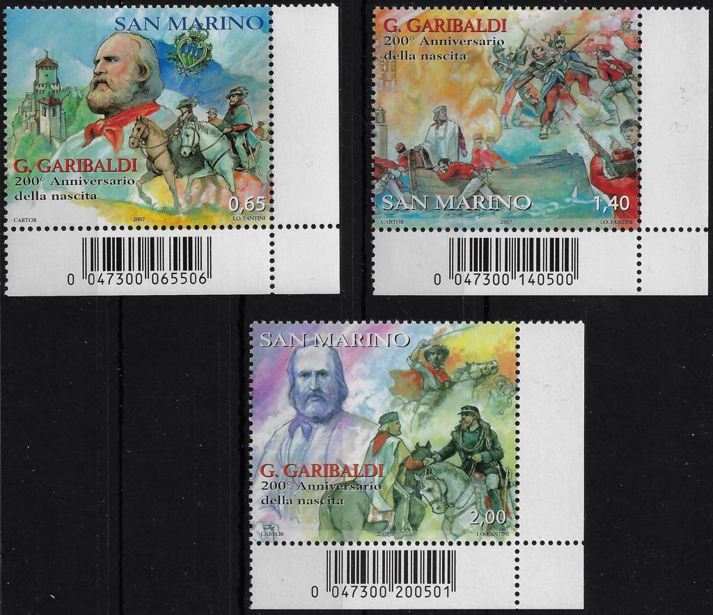 2007 200° Garibaldi 3 valori