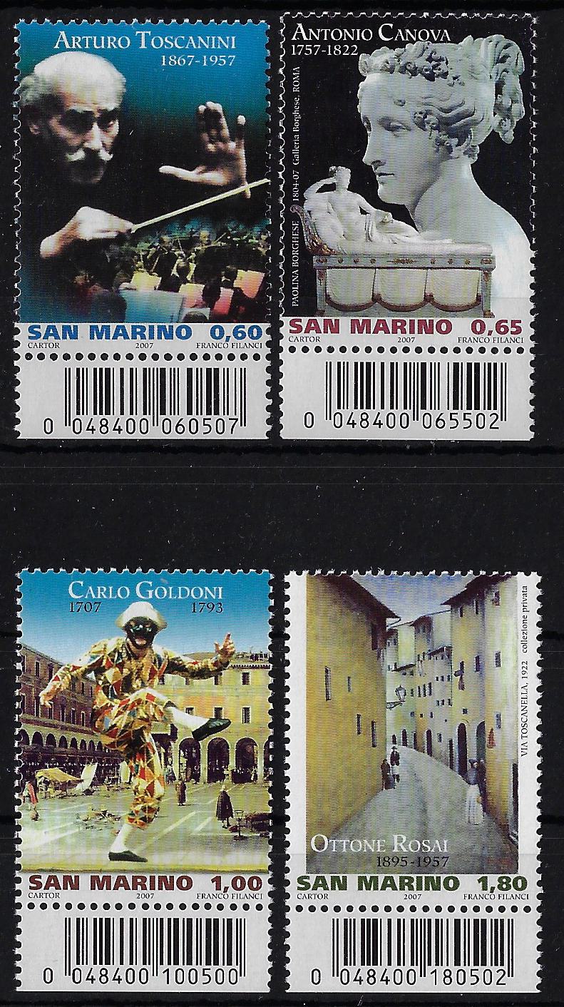2007 Artisrti II° 4 valori