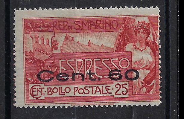 1923 Espressi Soprastampato cent. 60 su 25