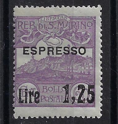 1926 Espressi Soprastampato Lire 1.25 su 60 cent.