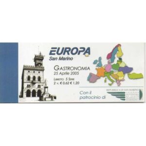 2005 Europa 2005 - striscia con bandelle e stemma