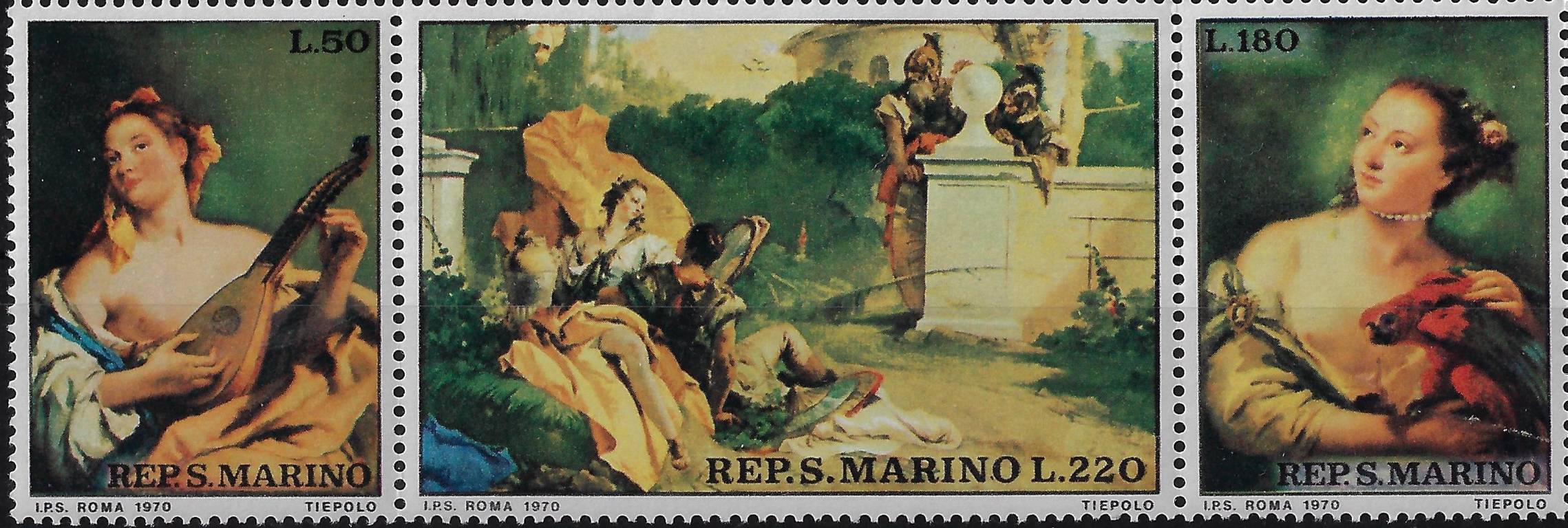 1970 200° morte di G.B. Tiepolo (trittico)