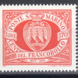 1977 100° dei primi francobolli di