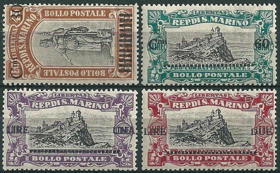 1924 Pro combattenti - soprastampati
