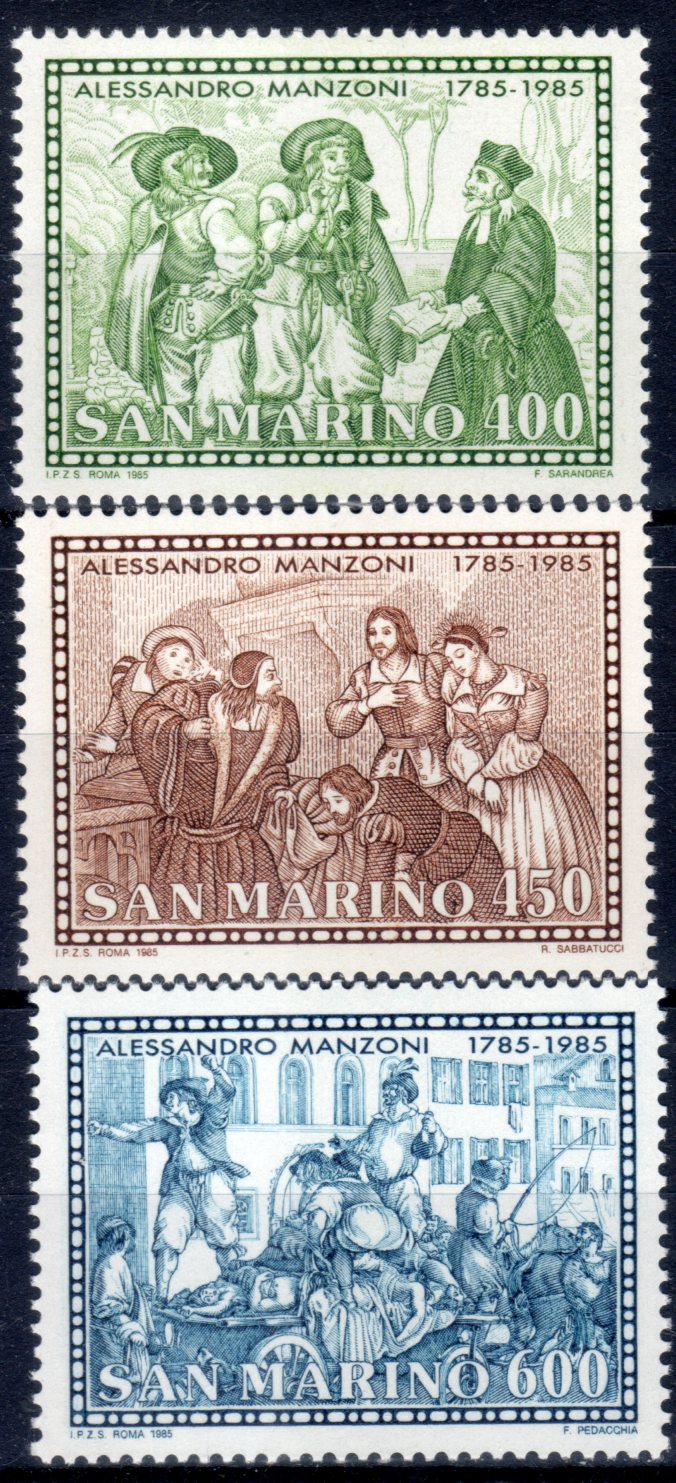 1985 200° nascita di Alessandro Manzoni