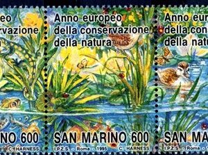 1995 Anno europeo conservazione natura (striscia)