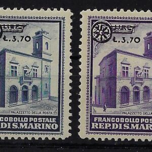 1934 Palazzo delle Poste - soprastampati Lire3.70