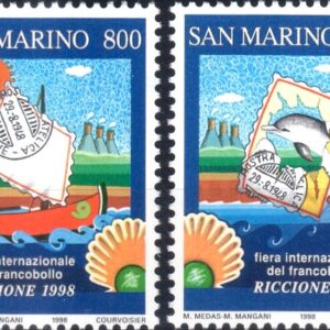 1998 50° fiera del francobollo di Riccione