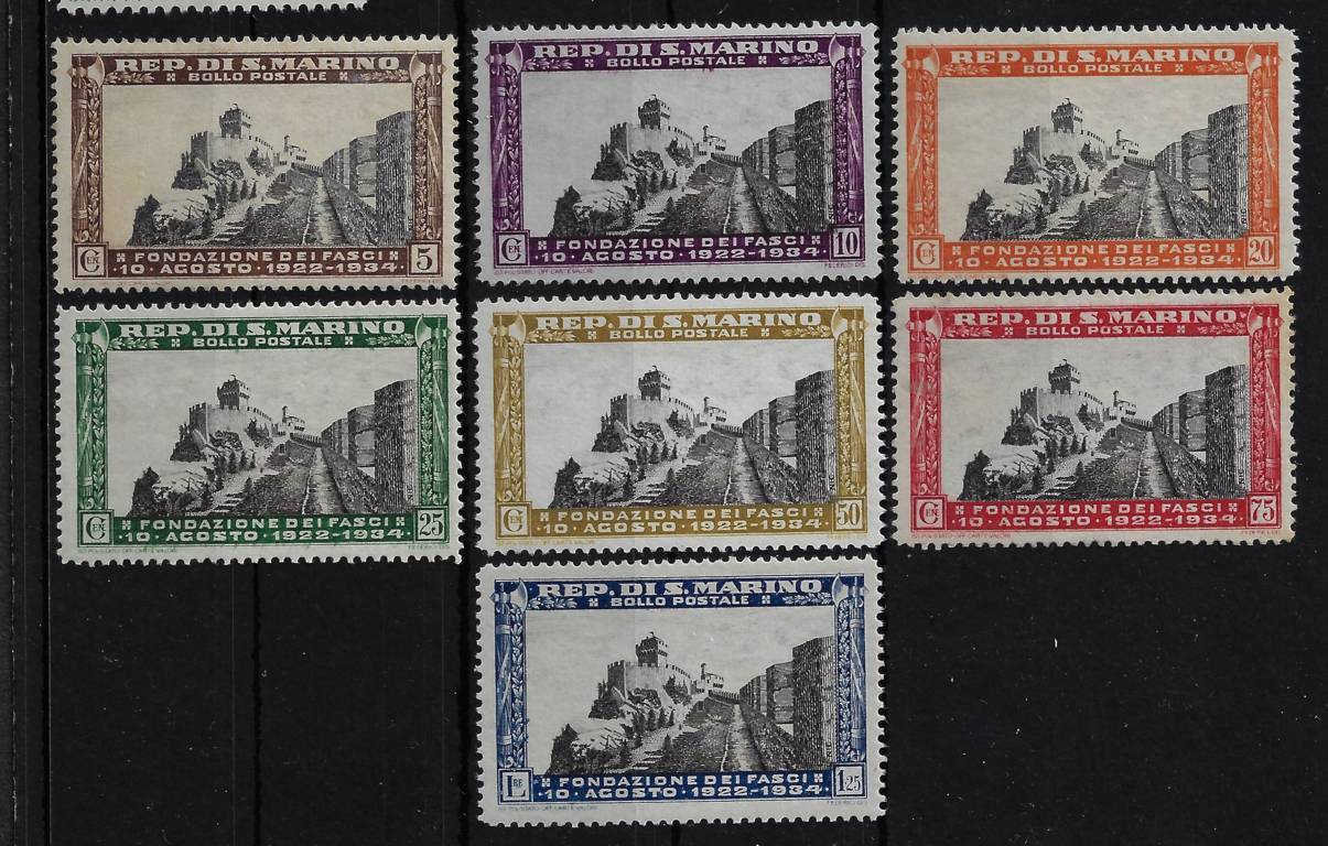 1935 12° anniversario Fascio di San Marino