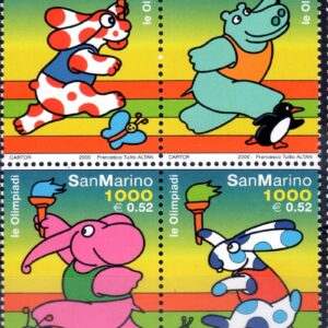 2000 Olimpiadi - personaggi dei fumetti (blocco)