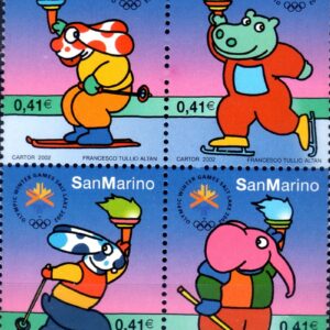 2002 Olimpiadi - personaggi dei fumetti (blocco)