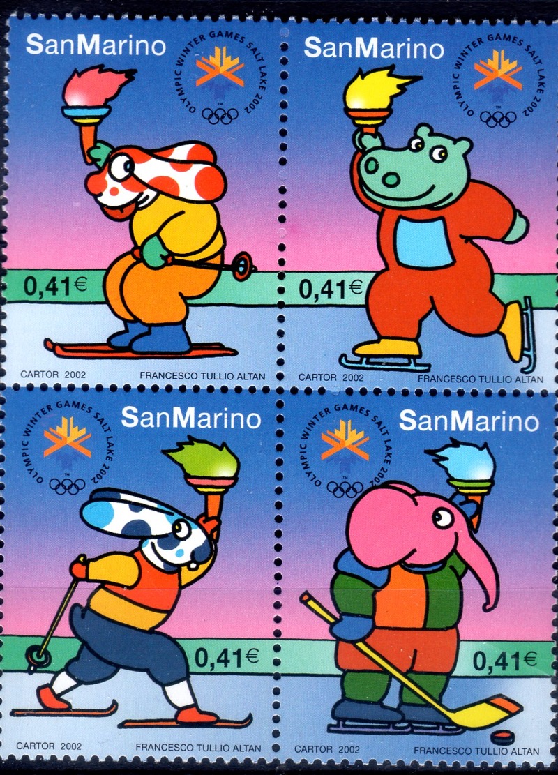 2002 Olimpiadi - personaggi dei fumetti (blocco)