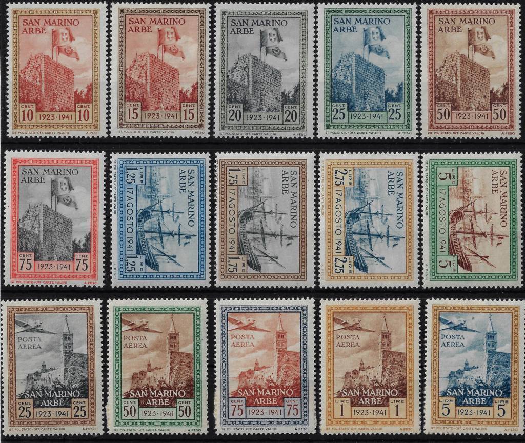 1941 Riconsegna ad Arbe bandiera italiana