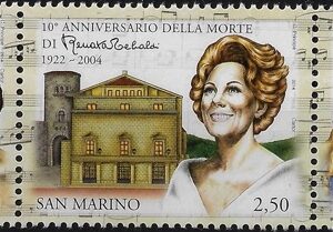 2014 10° morte di Renata Tebaldi (trittico)