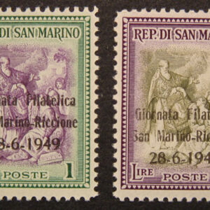 1949 Giornata Filatelica - soprastampato