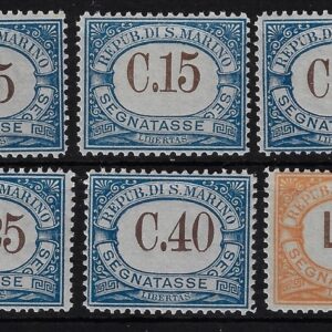 1939 Segnatasse Tipo del 1897