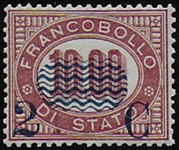 1878 2 c. su 10 L lacca