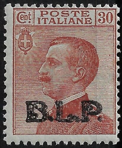 1923 B. L. P. - BLP 30 c. bruno arancio sopr.Nera