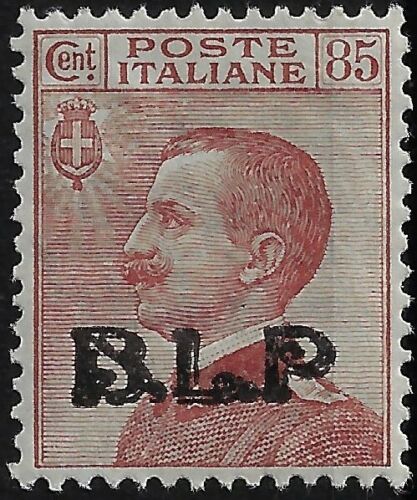 1923 B. L. P. - BLP 85 c. bruno rosso sopr.Nera