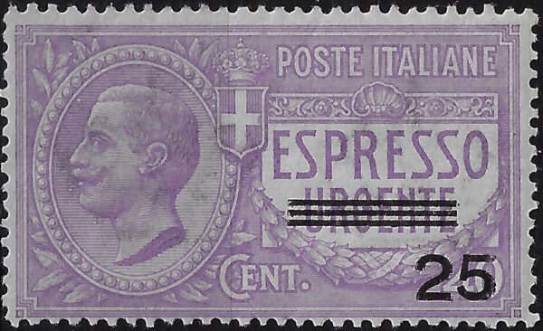 1917 Espressi sovrastampato 25 su 40