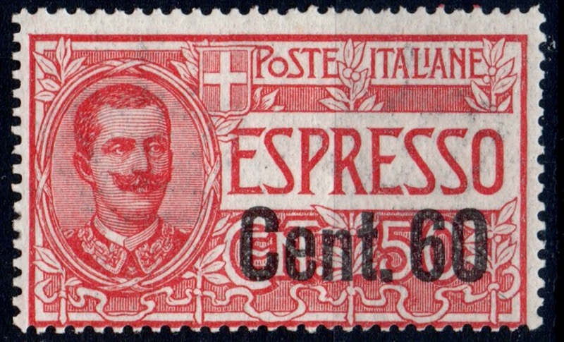 1922 Espressi sovrastampato 60/50 c