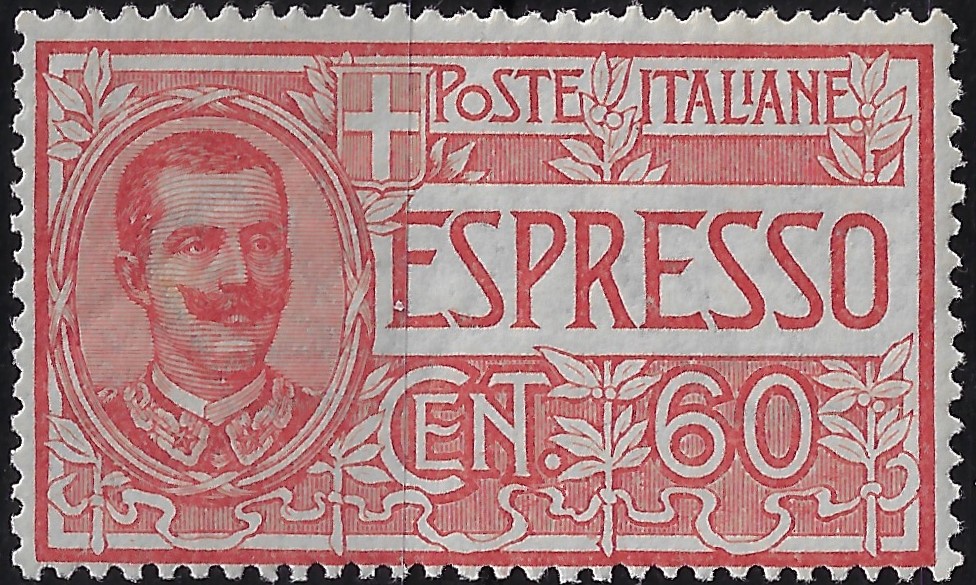 1922 Espressi Effigie 60 c. rosso