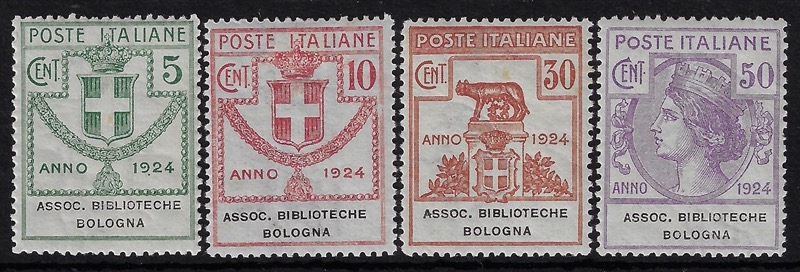 1925 Enti Parastatali Biblioteche Bologna serie completa