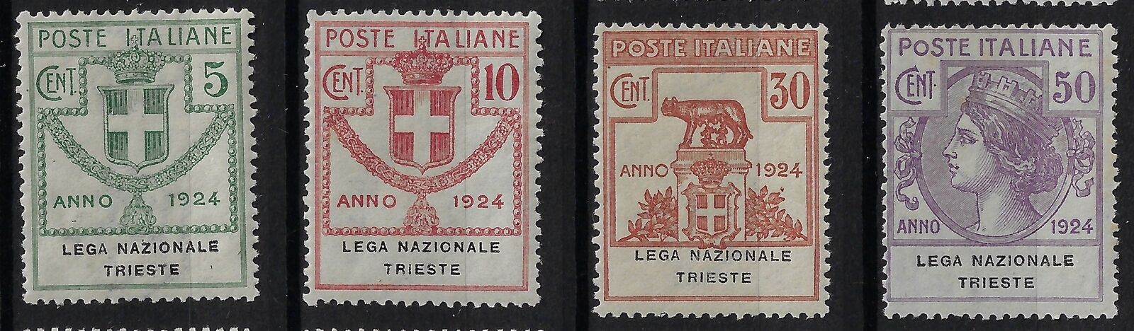 1925 Enti Parastatali © Lega Nazionale Trieste serie completa